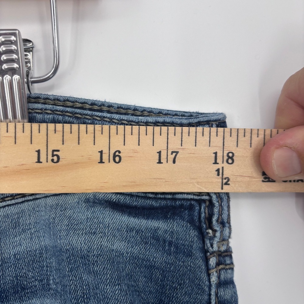 Silver Jeans Craig Mens 36x32 (Tagged 38x34) Blue Bootcut Faded Rugged Classic - Picture 5 of 12